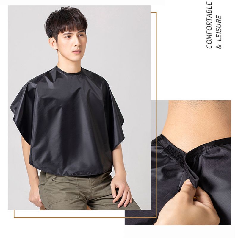 Áo Choàng Cắt Tóc Chống Thấm Nước Ngắn Chuyên Dụng Cho Salon