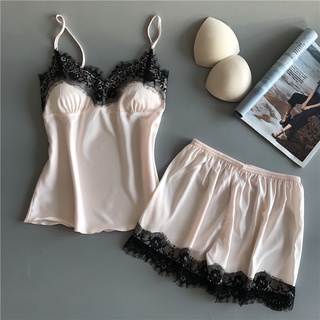 Đồ ngủ nữ 2 dây sexy gợi cảm lụa phi mềm mại DB05
