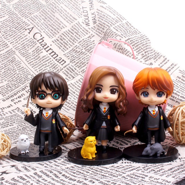 Set 3 Mô Hình Nhân Vật Phim Harry Potter Dễ Thương