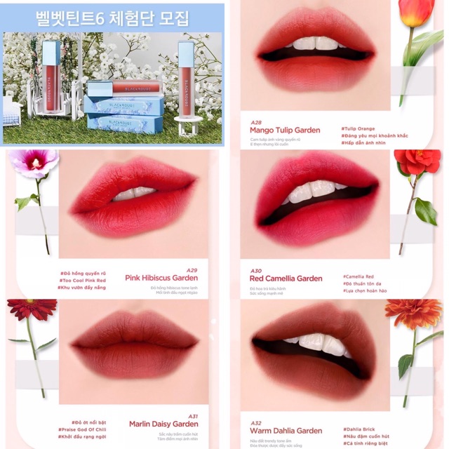 [ FREE SHIP ] Son Black Rouge Ver6 Chính Hãng Blueming Garend Collection