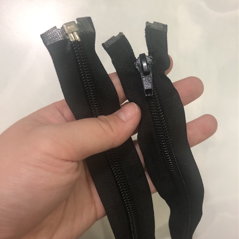 Dây Kéo Áo Khoác Nilon Đầu Khoá Kéo Kim Loại Số 5 Nhiều Cỡ TVK/YKK Các Màu Hàng Công Ty