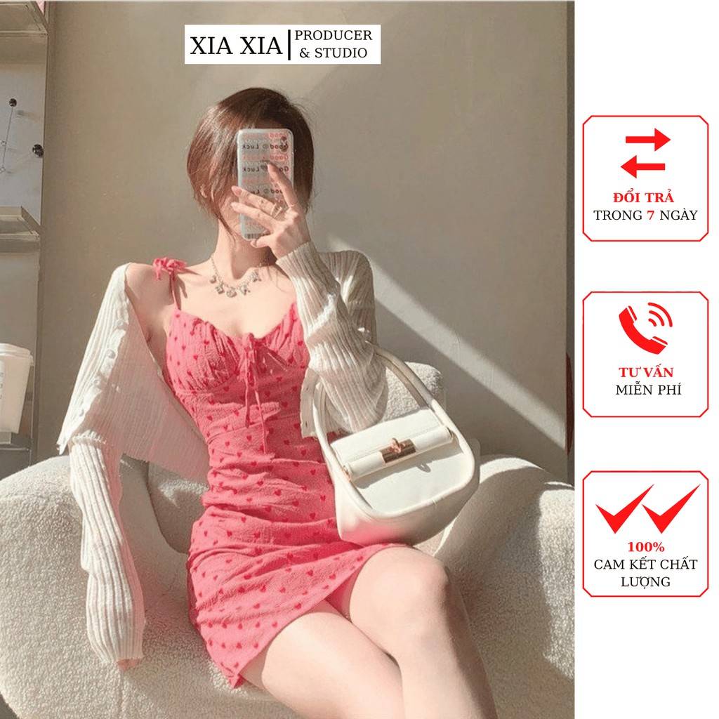 Váy, Đầm Body Cúp Ngực Dây Cột Nơ, PN001