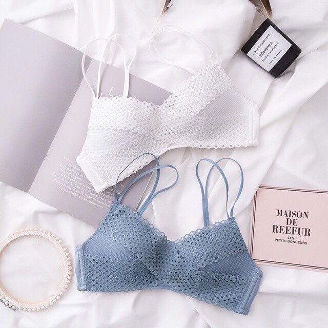 Bộ lót đúc ren chéo sweet girl N184