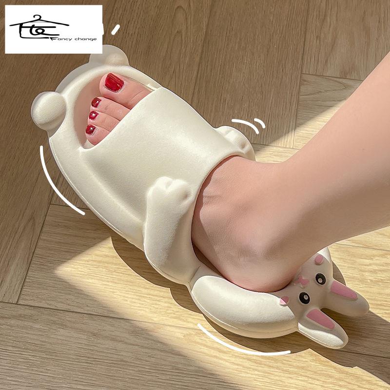 Dép Đi Trong Nhà Đế Mềm Chống Trượt Kiểu Dáng Dễ Thương Cho Nữ