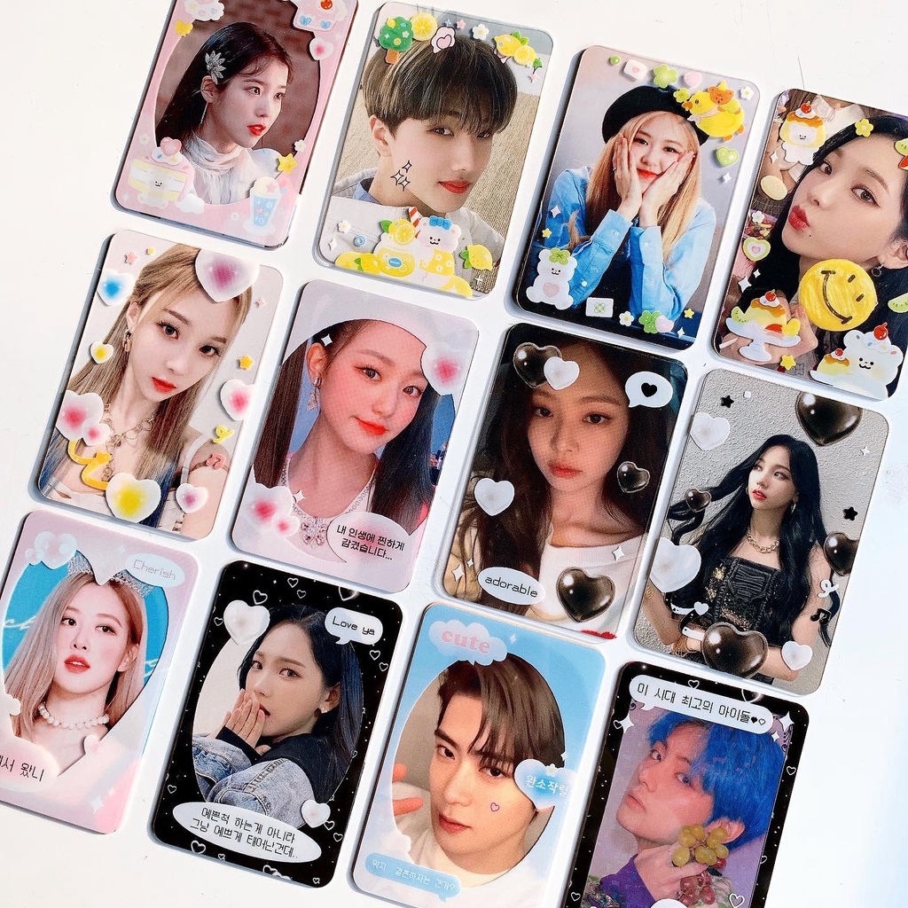 FRAME PINKRUE TRONG SUỐT - ẢNH TRANG TRÍ PHOTOCARD