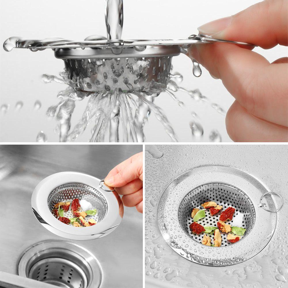 KUNHEV Lưới Lọc Rác Bồn Rửa Chén Có Tay Cầm Tiện Dụng