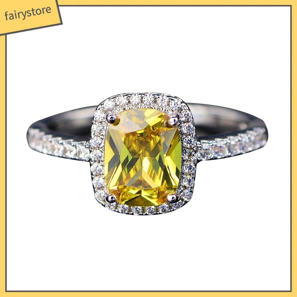 Nhẫn đính đá nhiều màu sang trọng cho nữ