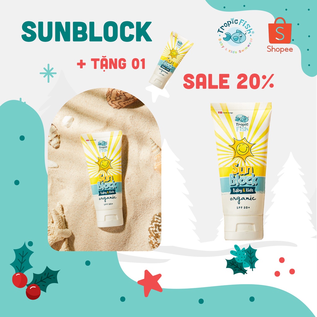 Kem chống nắng hữu cơ cho bé TropicFish - TropicFish Baby & Kids Organic Sunblock