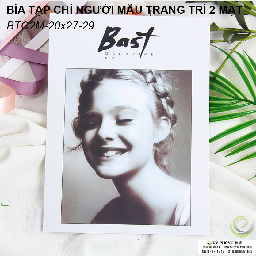 BÌA TẠP CHÍ 2 MẶT 20x27cm POSTER CHỤP ẢNH SẢN PHẨM PHỤ KIỆN TRANG TRÍ BTC2M20x27-29,30,31,32,33,34