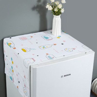 ❌GIÁ SỈ❌Tấm phủ tủ lạnh đa năng chống thấm bền đẹp trang trí nhà có ngăn để đồ 130 x 55cm 88225