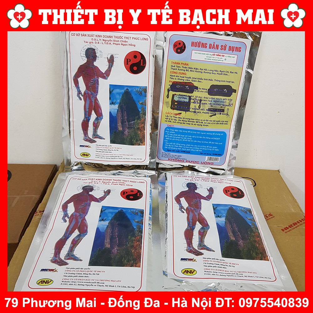 Bó thuốc thảo mộc thông cốt tán máy vật lý trị liệu