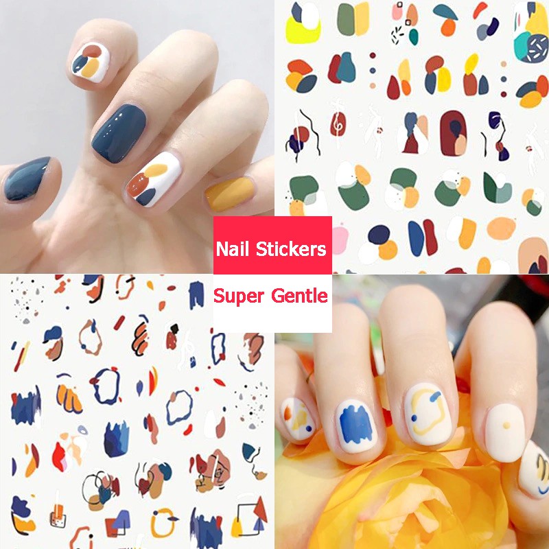 Tờ nhãn dán SUAKE trang trí móng tay DIY