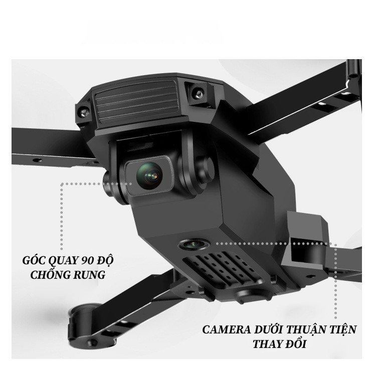 Flycam mini, flycam giá rẻ, máy bay điều khiển từ xa có camera 4k, chống rung quang học, ảnh truyền về điện thoại