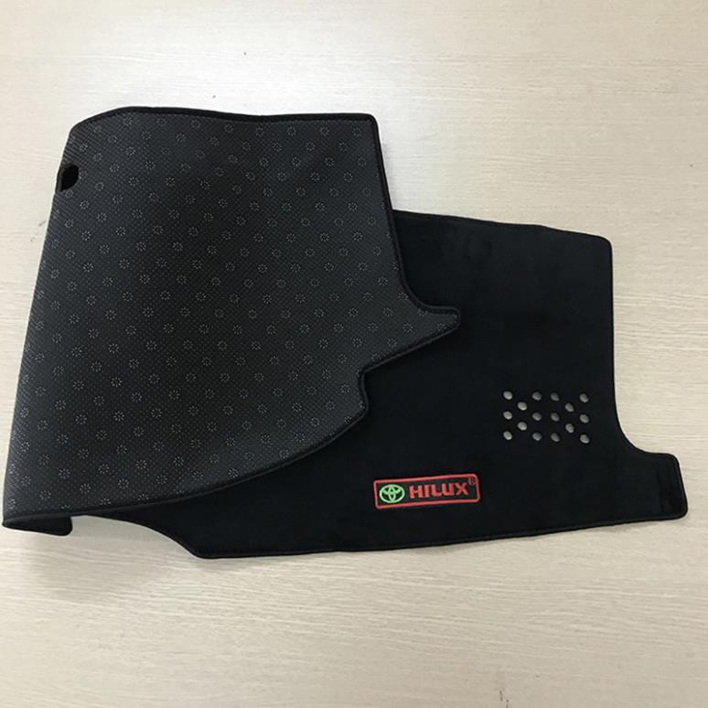 Thảm Taplo Nhung Hilux 2015 - 2019 Nhung Lông Cừu
