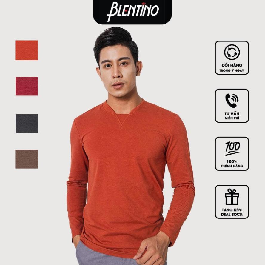 xả Áo thun nam tay dài thu đông cổ tim tay dài BTSTD-05, Áo thun thu đông chất liệu cotton cao cấp siêu thấm hút New