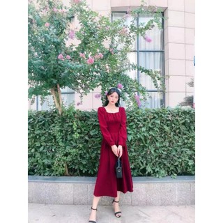 Váy đỏ dáng dài (có ảnh thật)