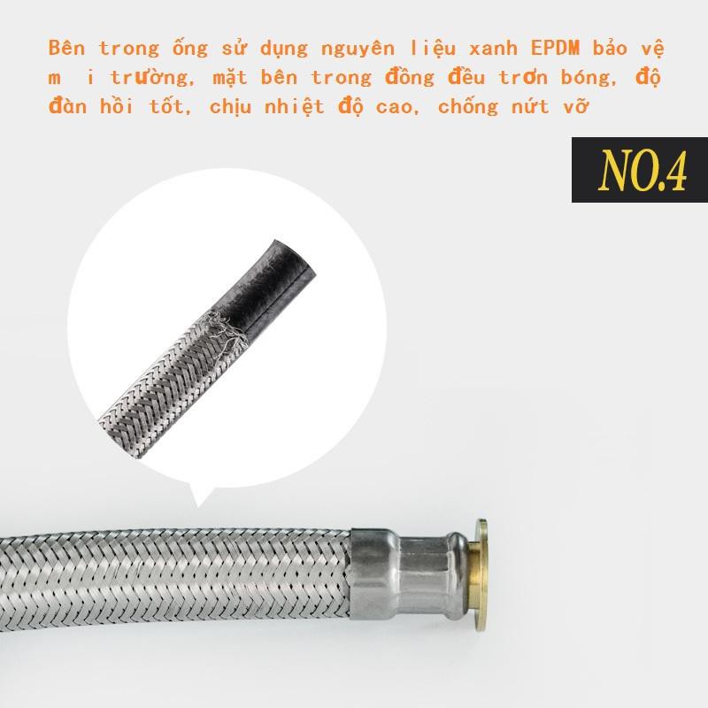 Dây cấp nước Inox 304 Combo 2 -BZG083