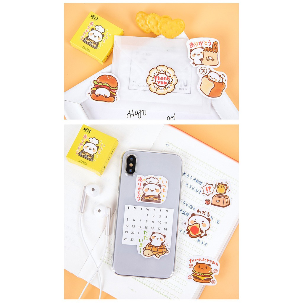 Bộ sticker/ Hình dán Gấu Trúc Panda (45 Hình)