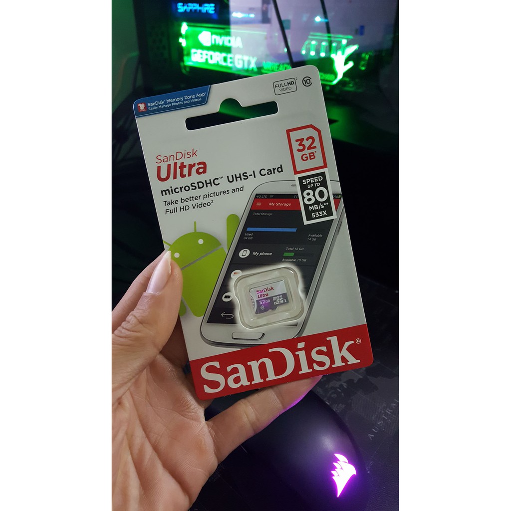 [Mã ELFLASH5 giảm 20K đơn 50K] Thẻ Nhớ MicroSDHC SanDisk Ultra 533X 32GB 80MB/S Hãng phân phối chính thức