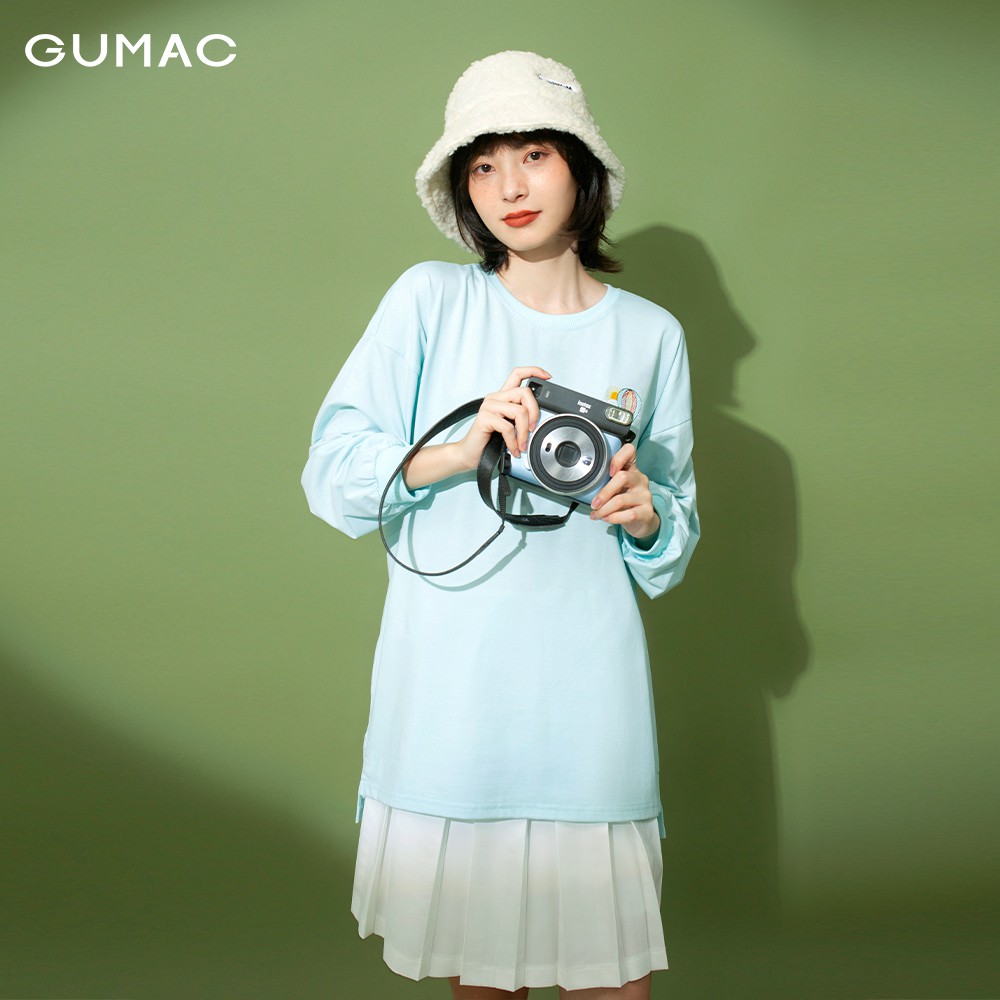 Chân váy nữ xếp ly hộp GUMAC màu trắng phong cách Hàn Quốc VB1127 | BigBuy360 - bigbuy360.vn