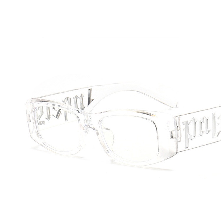 Kính Mát Gọng Nhỏ In Chữ Phong Cách Punk Thời Trang Cho Nam Và Nữ