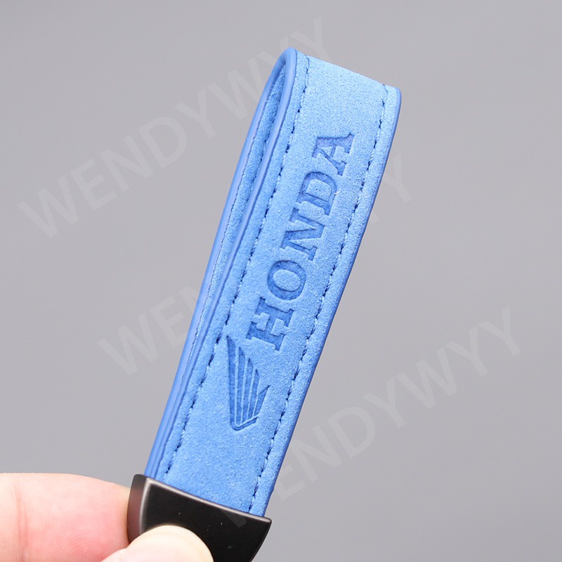 Móc Chìa Khóa Bằng Da Màu Trơn Dành Cho Xe Mô Tô HONDA