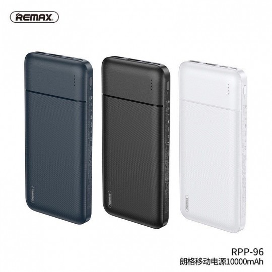 [ChínhHãng]Pin sạc dự phòng Remax RPP-96 10000mAh 2 cổng sạc ra chính hãng nhập khẩu cao cấp tại TPHCM