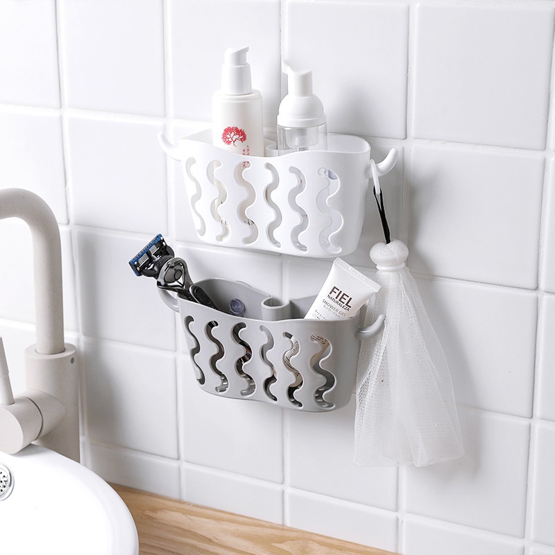 Giá Đỡ Bọt Biển Rửa Chén Treo Tường Không Đục Lỗ Có Giác Hút Sắp Xếp Gọn Gà