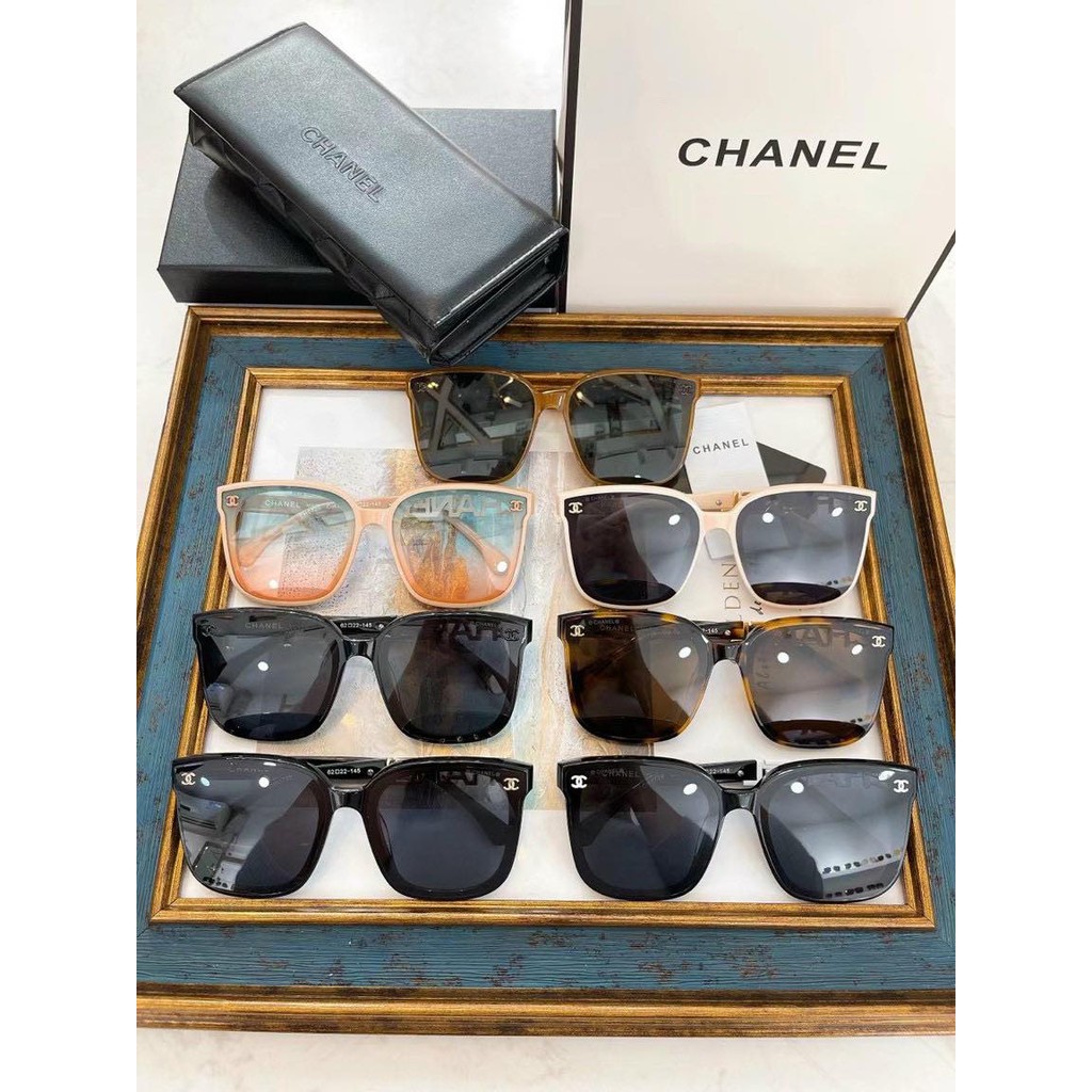 Kính mát nữ Hàng Hiệu - Kính râm cao cấp nữ Chanel chống UV400, thiết kế mắt vuông dễ đeo, màu sắc thời trang