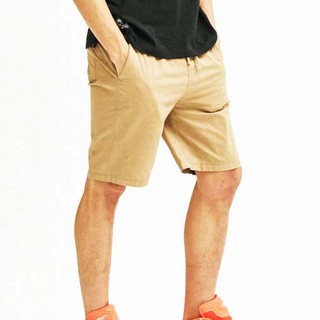 FO76 KHO HÀNG XUẤT DƯ - GROOVE RHYME - QUẦN SHORT NAM VẢI COTTON MÀU VÀNG SẪM
