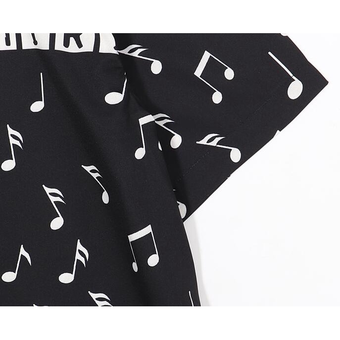 Áo Sơ Mi Cotton Ngắn Tay In Họa Tiết Thời Trang Cá Tính