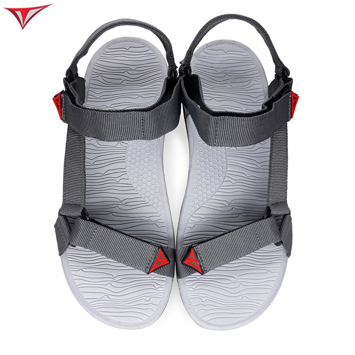 [Fullbox] Giày Sandal Nam Việt Thủy Quai Chéo Xám - VT08