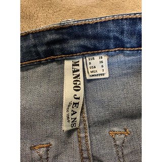 áo sơ mi trăng h&m + quần bò mango sz S