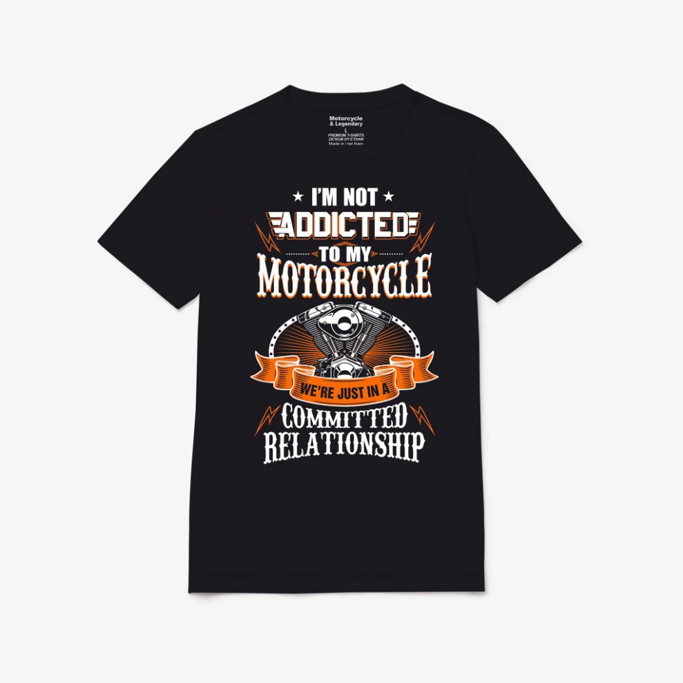 Áo Thun nam đẹp cao cấp in hình Motorcycle 27 100% cotton thiết kế độc lạ thoáng mát co giãn