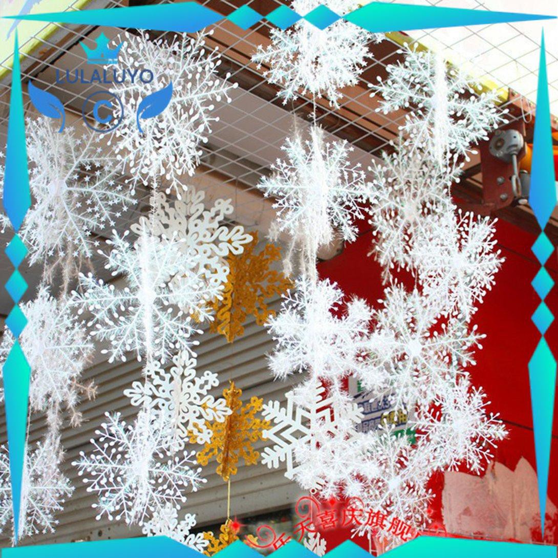 [Giáng sinh] Snowflakes Christmas Decorations 15cm for ChristmasTree Christmas Atmosphere .lu