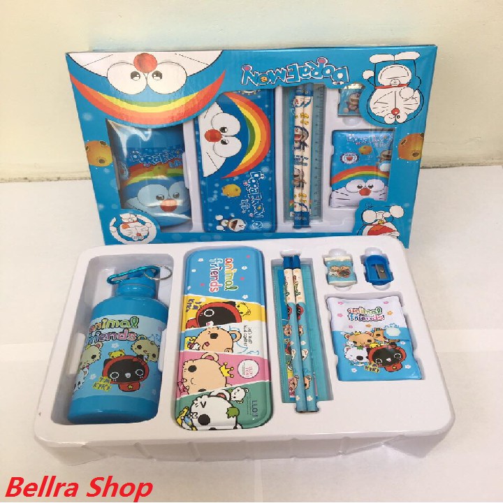Bộ Dụng Cụ Học Tập Cho Bé Nhiều Món Họa Tiết Xinh Xắn