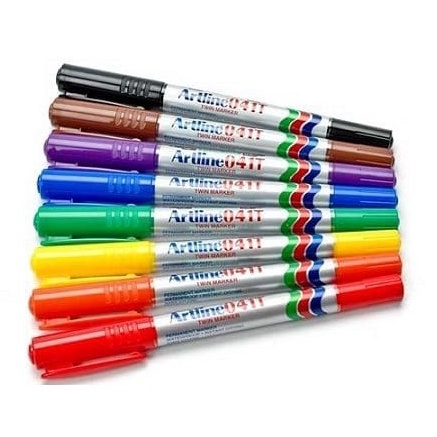 Bút Lông Dầu Nhật Bản 2 Ngòi Artline EK-041T