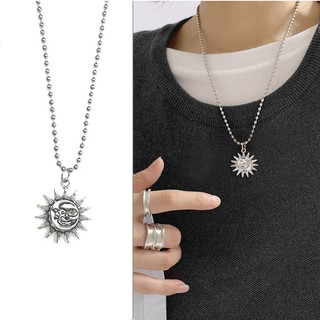 Dây Chuyền Hợp Kim Mặt Hình Mặt Trời Phong Cách Vintage Thời Trang Cho Nam Và Nữ