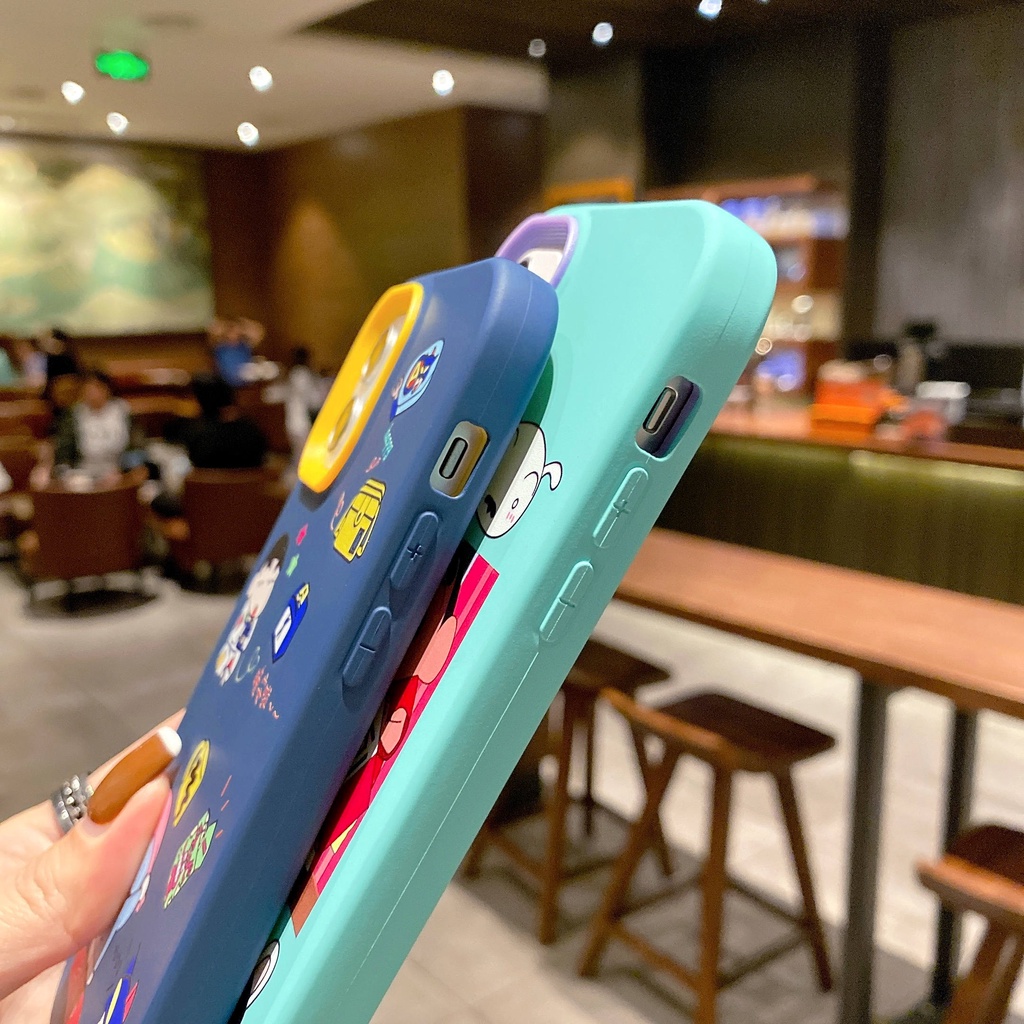 Cartoon 3-in-1 phone case crayon Xiaoxin for iPhone13Pro case iPhone12Pro phone case 7p Apple phone case iPhone11 phone case 13Promax 12Promax iPhone 12 phone case