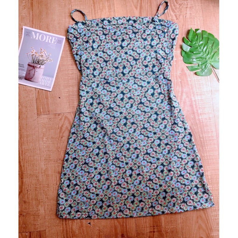 Đầm 2 dây hoa cúc