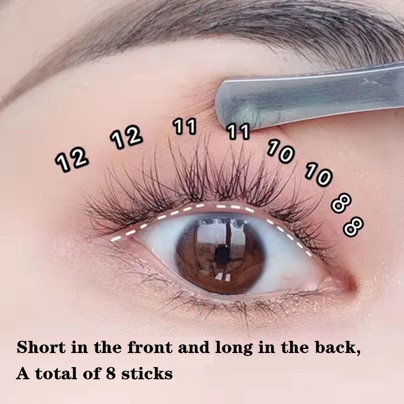 Hộp Lông Mi Giả Tự Nhiên 0.1C 8-12mm Tiện Dụng