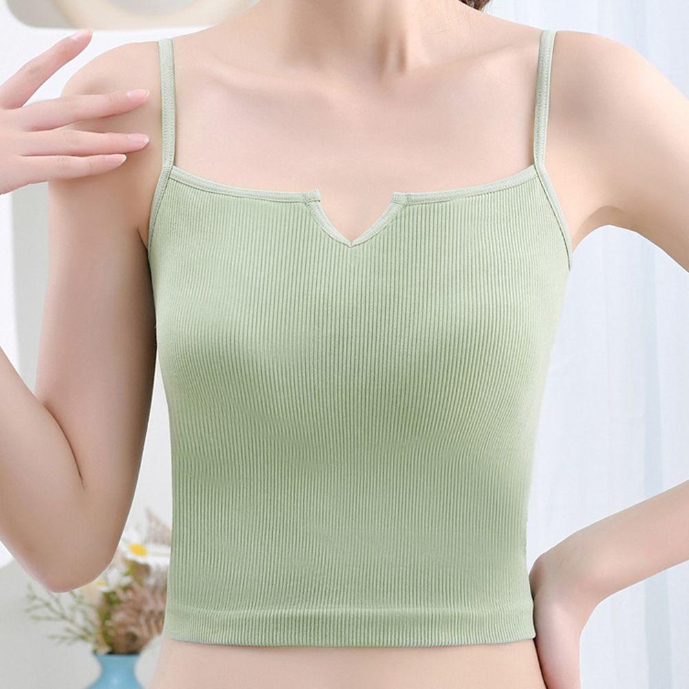 OCEANMAP Áo Lót Croptop Hai Dây Hở Lưng Gợi Cảm Cho Nữ