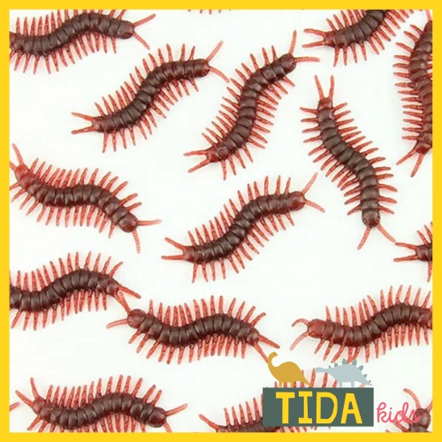Combo 10 Rết Giả ⚡ Hot Trend ⚡ Đồ Chơi Côn Trùng Giả Bằng Nhựa, Trang Trí Halloween, Đồ Chơi Giải Trí TiDa Kid Shop