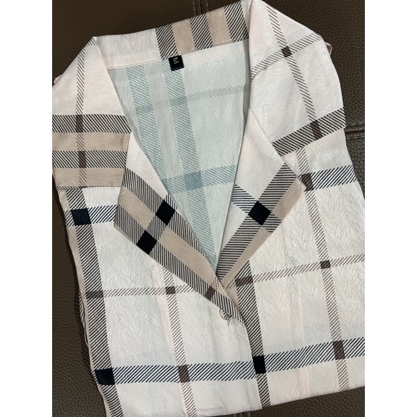 [Hàng sẵn] pijama lụa xước Quảng Châu cao cấp tay ngắn vuông đen