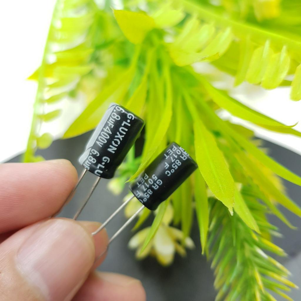 COMBO 100 Chiếc Tụ Hóa 6.8uF 400V 8x14MM Tụ Phân Cực Lọc Nguồn đầu vào ShopLinhKienM2M
