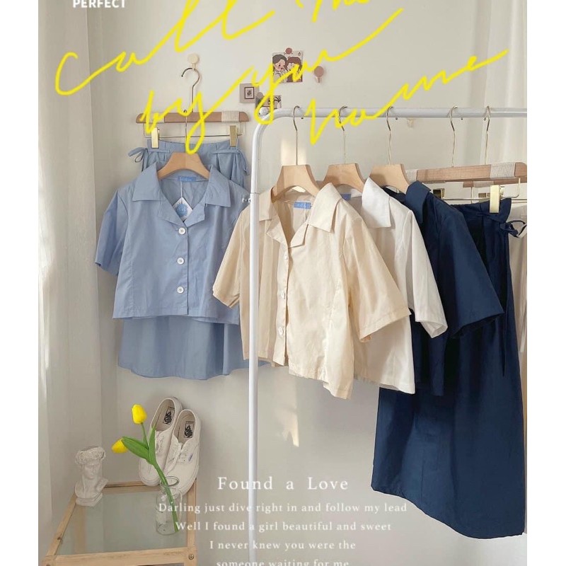 Set váy midi vintage