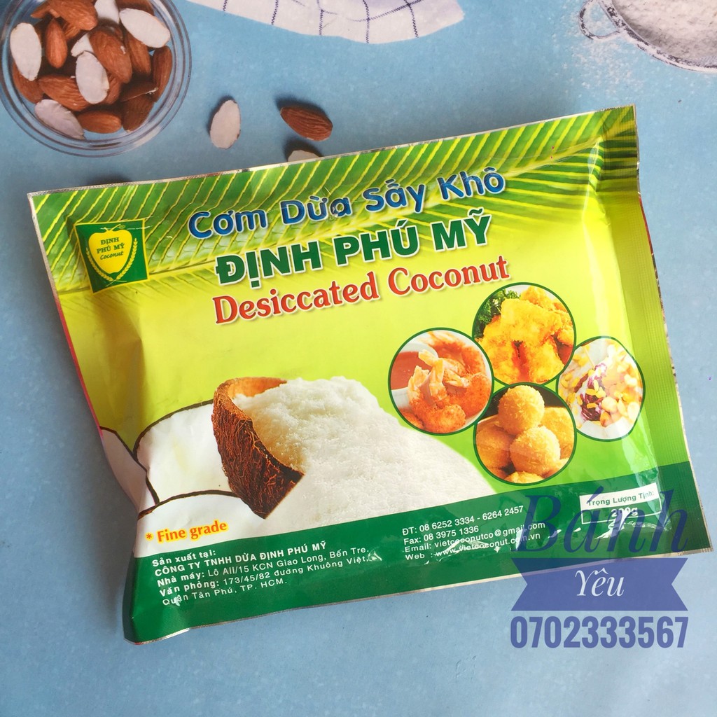 Cơm dừa sấy khô Định Phú Mỹ 200g - hạt nhỏ - PL99