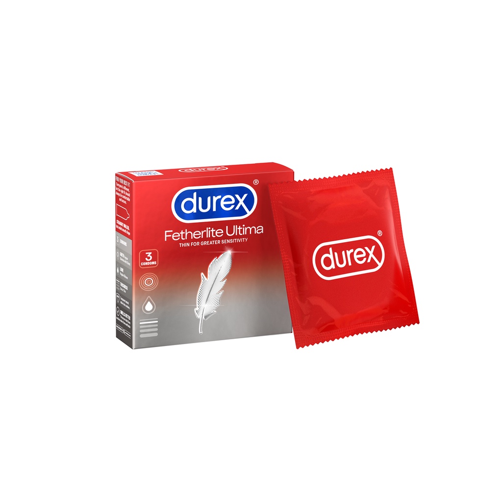 Tặng kèm hộp 3 bao Durex | Bao cao su siêu mỏng, tăng cường gel