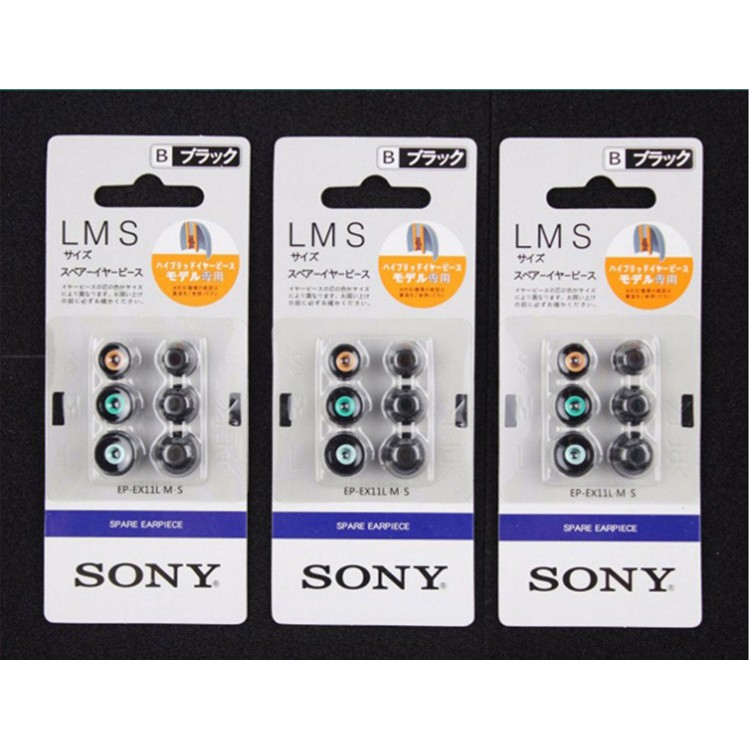 Set 3 cặp nút tai silicone thay thế cho tai nghe Sony