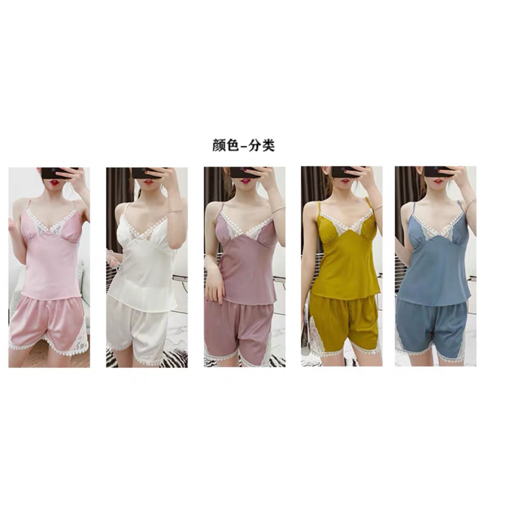 ♥️[Q11.HCM] ♥️ LL511 Bộ ngủ lụa satin Quảng Châu - váy ngủ quyến rũ - cô chủ nhỏ chuyên sỉ